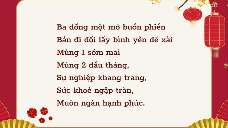 stt mùng 1 tết